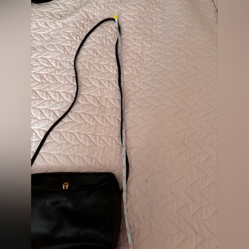 Etienne Aigner Vintage Genuine leather Timeless Dark Brown Crossbody Bag - Picture 6 of 8